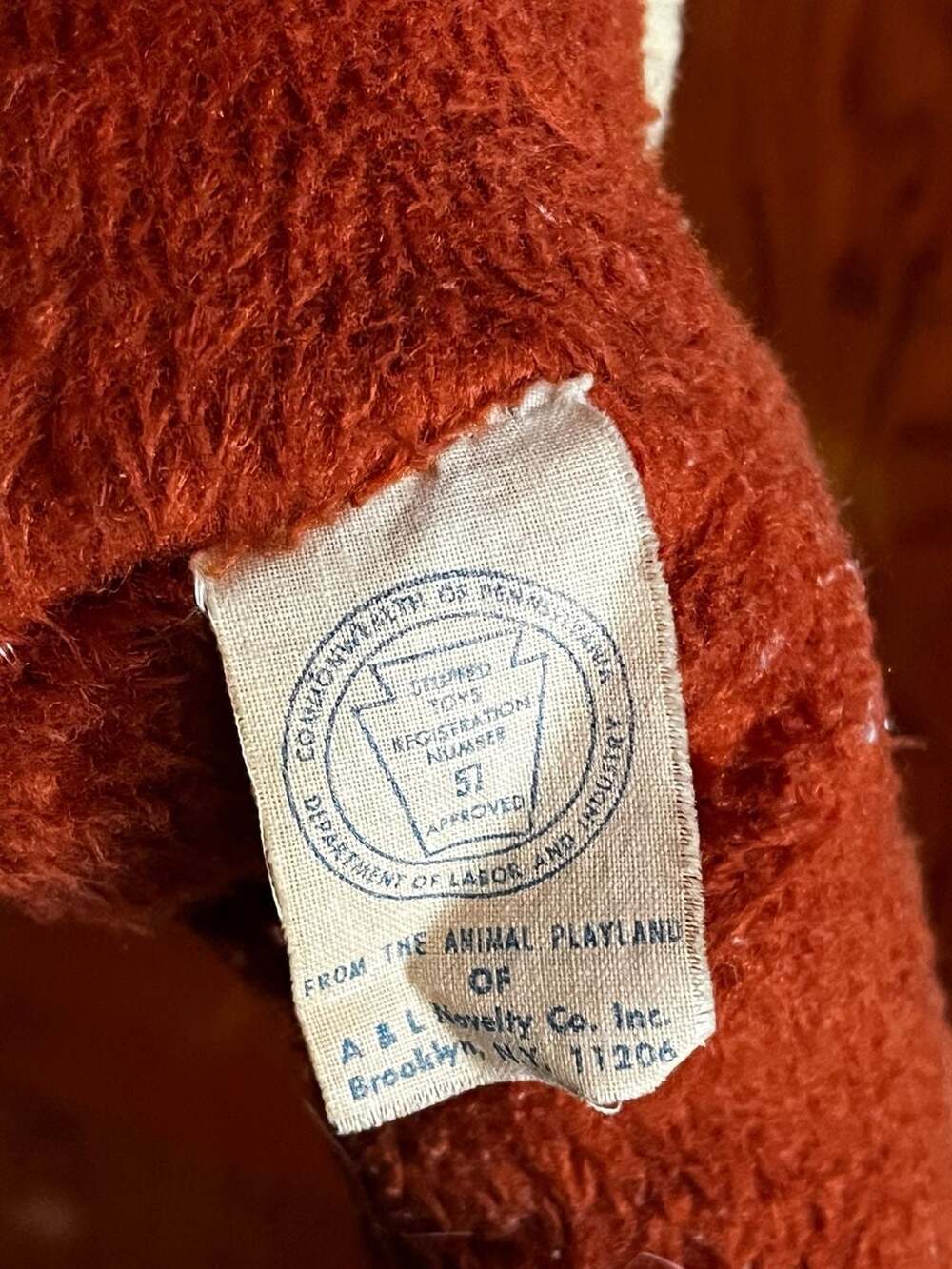 Vintage ANNIVERSARY of the TEDDY BEAR Stuffed Teddy - , - Picture 4 of 4